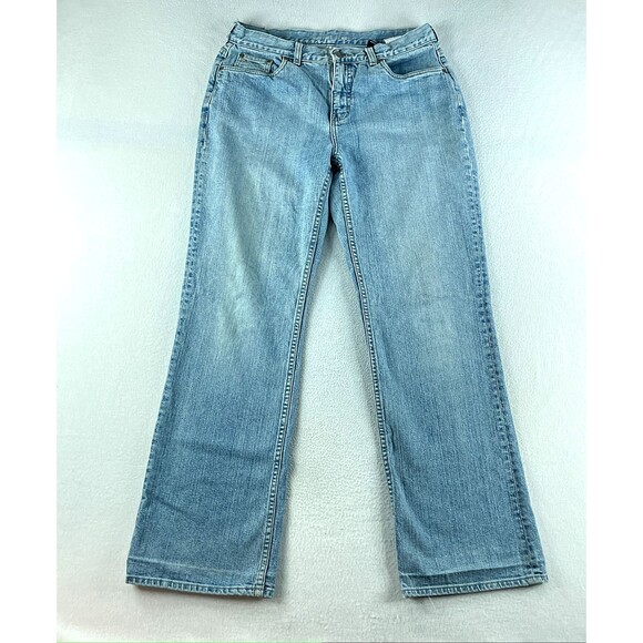 Nautica Womens Blue Jeans Tag Size 10 (32x32) Mid Rise Bootcut Denim - Picture 1 of 12